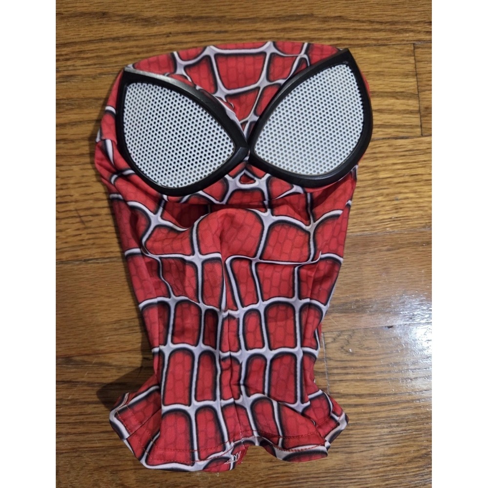 Marvel Spiderman Costume Kids XL Cosplay Halloween Full Body Jumpsuit Mask L